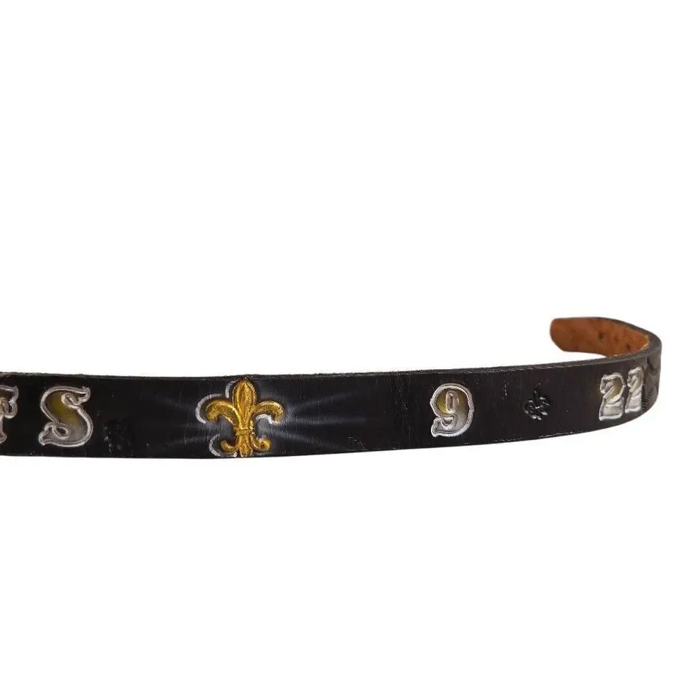 New Orleans Saints Boy Leather belt 36